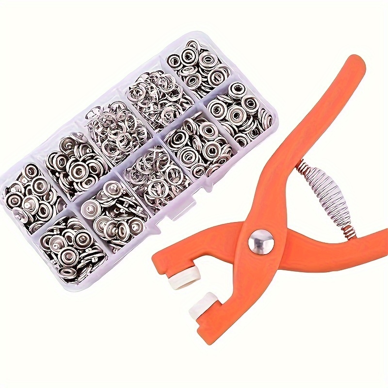 Snap Fastener Set - ชุดคีมย้ำกระดุมแบบใช้มือ 50 ชุด สำหรับงานเย็บผ้า อุปกรณ์เย็บผ้า DIY