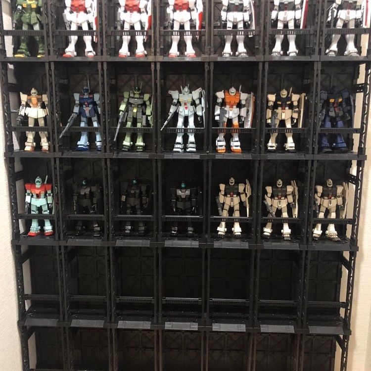 Bandai Gundam Rg - ขาตั้งโชว์โมเดลกันดั้ม GN/AW/RG/1/144 พร้อมชั้นวางเก็บของตกแต่งฐานวางโมเดลกันดั้มสำหรับจัดแสดง