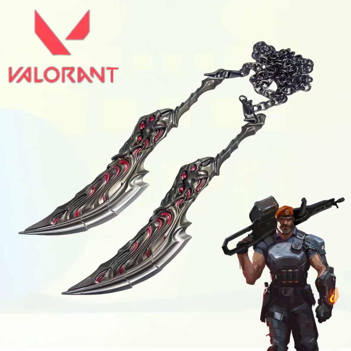ดาบคาตานะโลหะ Valorant Flame ข - Cosplay Flame Prop บทวิจารณ์และราคา