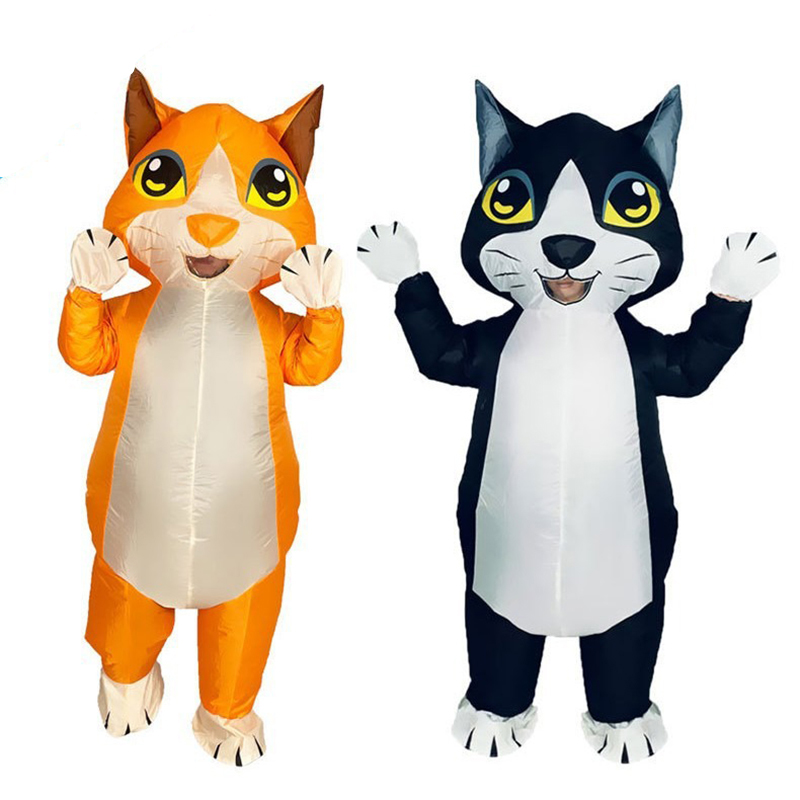 ชุดแฟนซีแมวสีส้มดำแบบเป่าลมสำห - Cosplay Prop Business บทวิจารณ์และราคา
