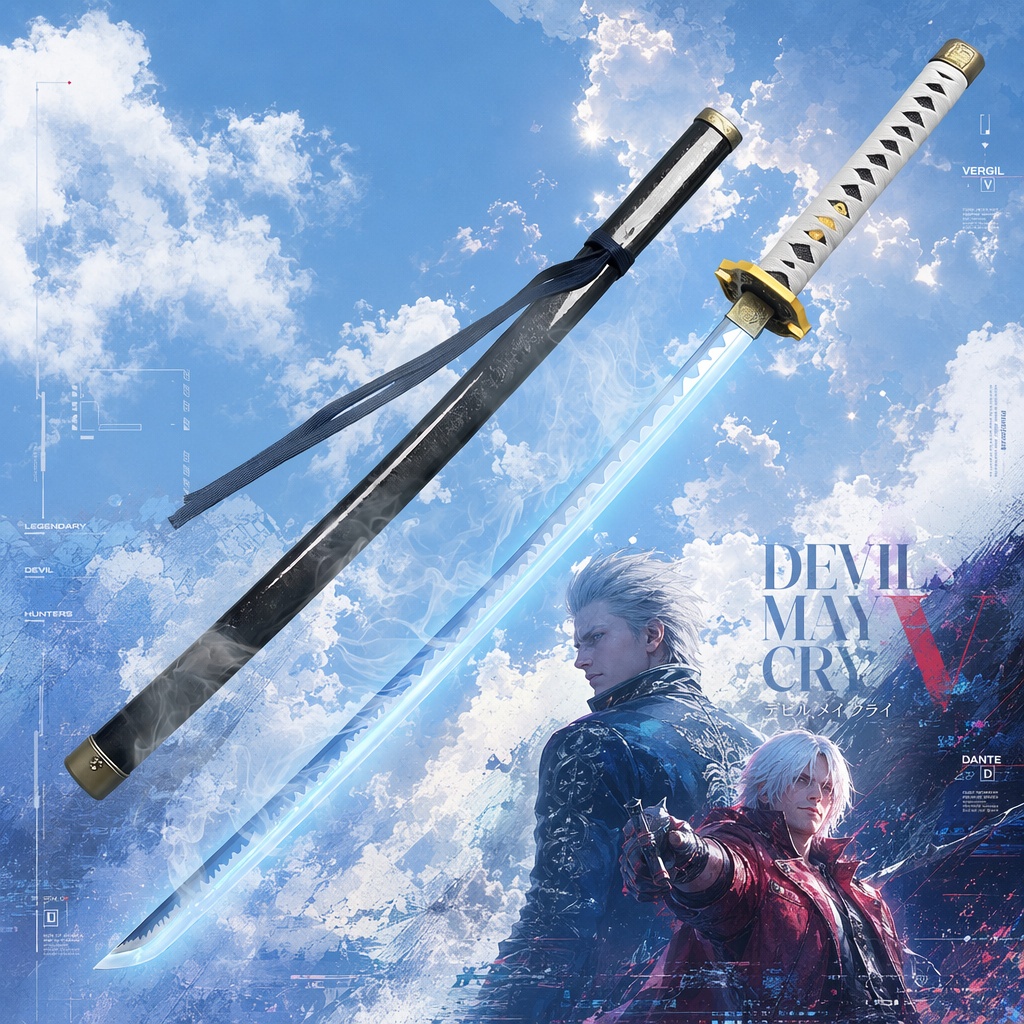 ดาบคาตานะเวอร์จิลจากเกม Devil  - Cosplay Prop Katana บทวิจารณ์และราคา