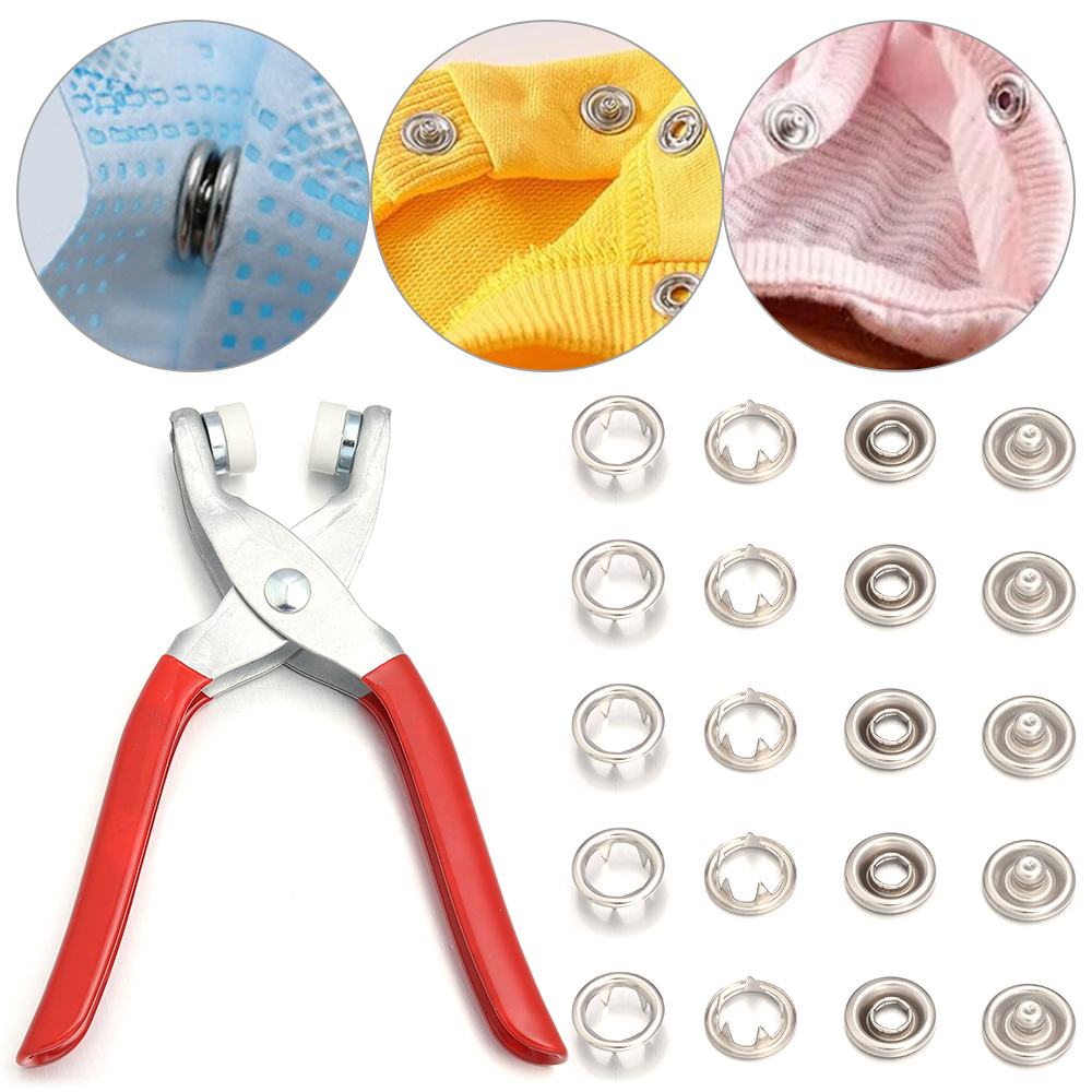 ชุด 50 ชิ้น กระดุมแป๊กสแตนเลส  - Snap Fastener Set บทวิจารณ์และราคา