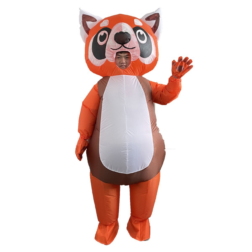 ชุดพองลมแพนด้าสีส้มแดงแบบเต็มต - Cosplay Prop Business บทวิจารณ์และราคา