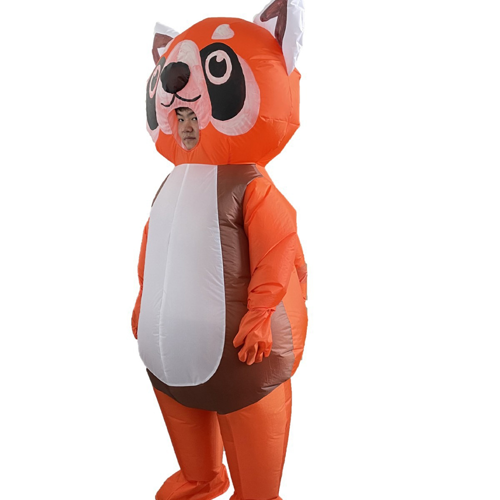 ชุดพองลมแพนด้าสีส้มแดงแบบเต็มต - Cosplay Prop Business บทวิจารณ์และราคา