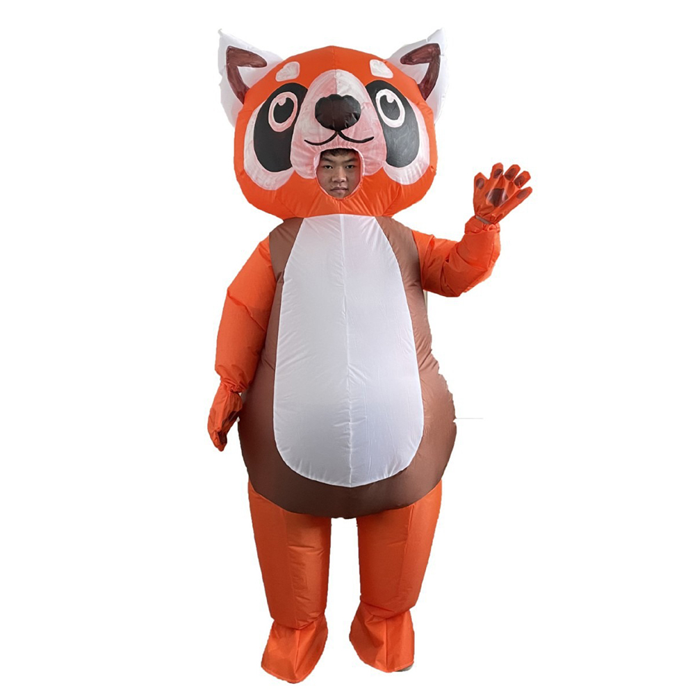 ชุดพองลมแพนด้าสีส้มแดงแบบเต็มต - Cosplay Prop Business บทวิจารณ์และราคา