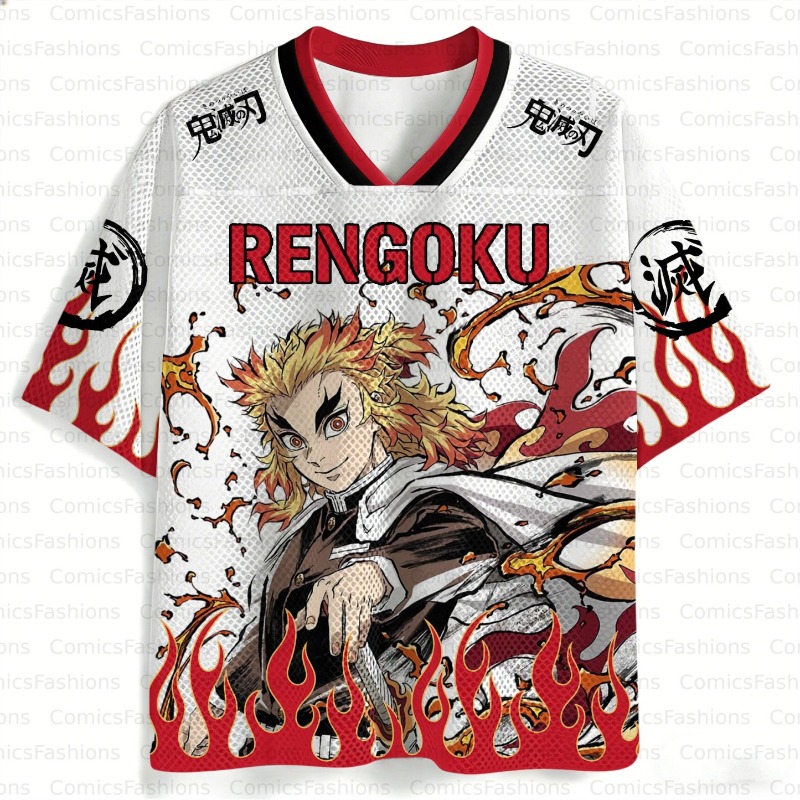 เสื้อยืดคอวีโอเวอร์ไซส์ลายดาบพ - Cosplay Flame Prop บทวิจารณ์และราคา